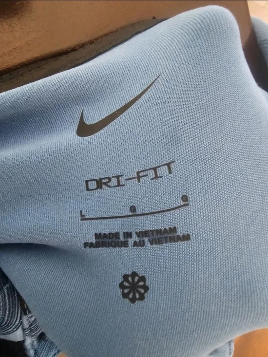 Nike Golf Dri Fit Polo Mens L Blue Pattern PGA Member Performance Shirt - Picture 4 of 5